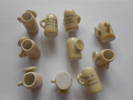 10x Miniatur Bierkrug Felix Bechter Brauerei Ravensburg Rutenfest brewery BIER