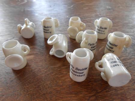 10x Miniatur Bierkrug Felix Bechter Brauerei Ravensburg Rutenfest brewery BIER