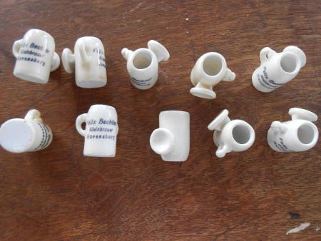 10x Miniatur Bierkrug Felix Bechter Brauerei Ravensburg Rutenfest brewery BIER