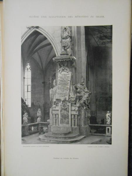 Otto Aufleger Altäre und Skulpturen des Münsters zu Salem Werner Verlag München