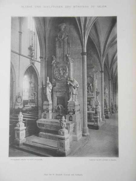 Otto Aufleger Altäre und Skulpturen des Münsters zu Salem Werner Verlag München