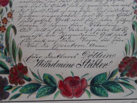 Döte Karl Stäbler Konfirmation 1904 von Wilhelmine Stäbler . Weber Echterdingen