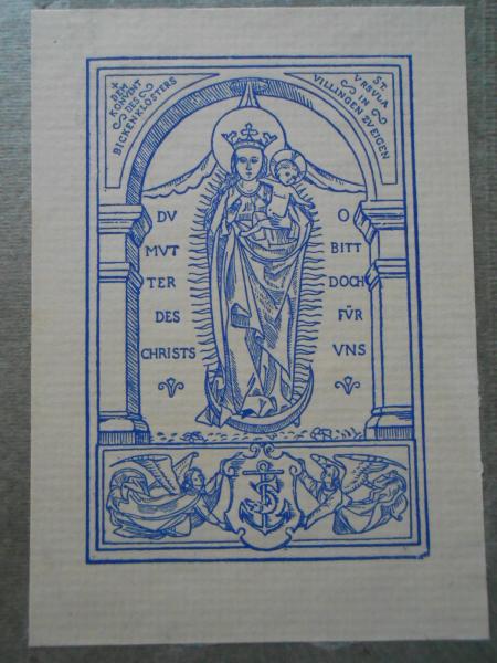 Linus Bopp Katholische Lebenswerte Autogramm v. Augustin Schuldis und Exlibris 