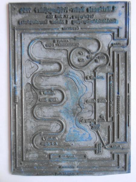 Klischee Roller Prüfungs-Fahrt 1954 Ludwigsburg Pleidelsheim Bittenfeld Marbach