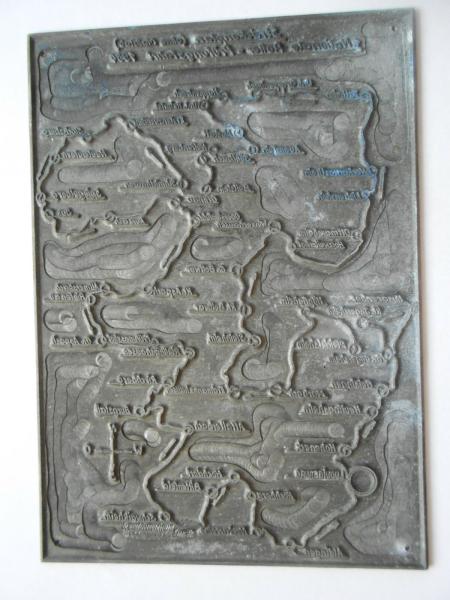 Klischee Roller Prüfungs-Fahrt 1954 Ludwigsburg Pleidelsheim Bittenfeld Marbach