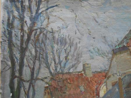 Carl Frederik Wilhardt Dänemark Hover Kopenhagen Kobenhaven Denmark Ölbild 1919