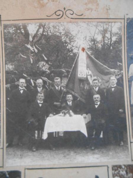 Fahnenweihe 1924 HOLZMADEN Esslingen Stuttgart Fotomontage