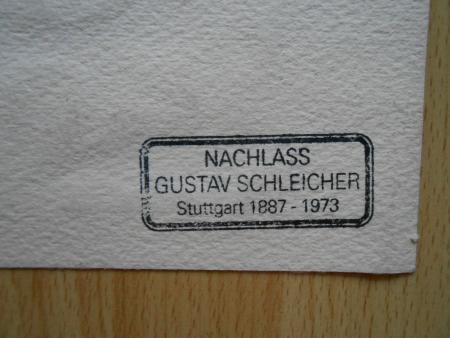 Gewitter über CAVA ROMANA Aquarell von Gustav Schleicher Stuttgart Hölzel-Kreis