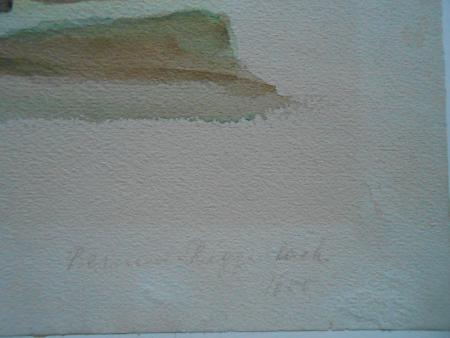 Haus in Bernau Riggenbach Schwarzwald Aquarell neusachlich signiert von Hoffmann