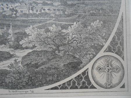 Spaichingen Bussen Immenhausen Immenhofen Weinwurm. Litho datiert 1880. Selten