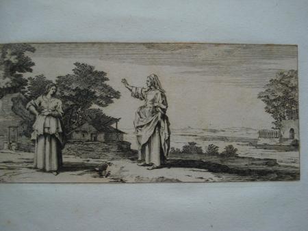 Gottfried STEIN Augsburg 1720 Callot  Hund Handwerk Schloss Treidler Galanterie