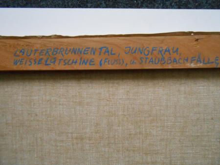 Adolf Zeeb Lauterbrunnen - Tal Jungfrau Weiße Lütschine Staubbach - Fall 
