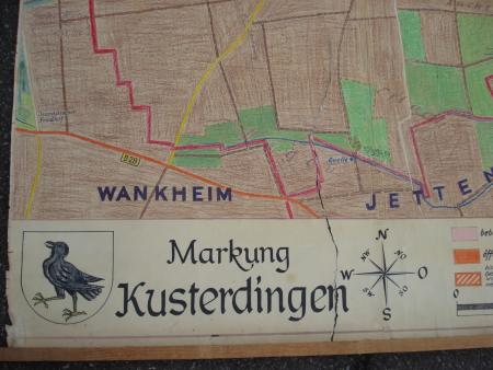 700 Jahre KUSTERDINGEN Unikat Karte 1967 Walter Wießner Tübingen Heimatkunde