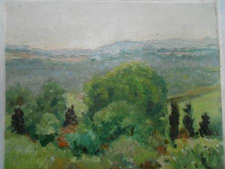 Boissy - L´Aillerie la vallée de la Viosne vue de l´atelier, anonyme