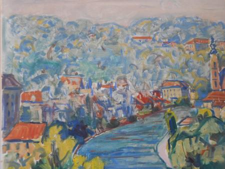 Theodor Waldhauser KRUMAU Böhmen Krummau Cesky Krumlov Schloss Moldau Tschechien