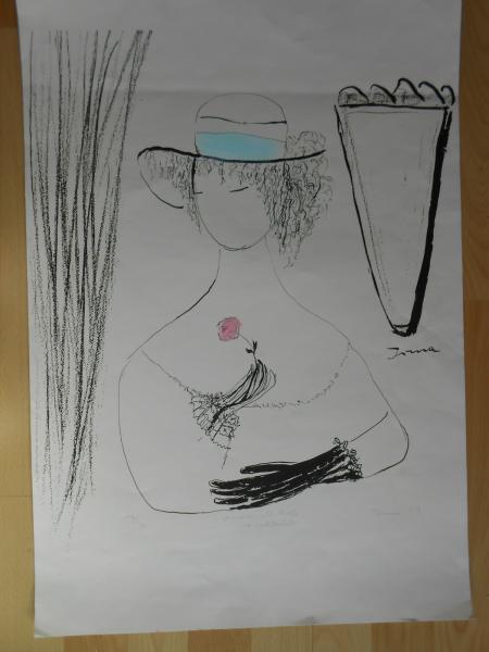 Irma Nesch Düsseldorf Stuttgart Frau mit Rose Willi Baumeister Galerie Maercklin
