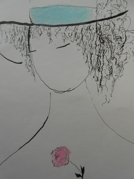 Irma Nesch Düsseldorf Stuttgart Frau mit Rose Willi Baumeister Galerie Maercklin