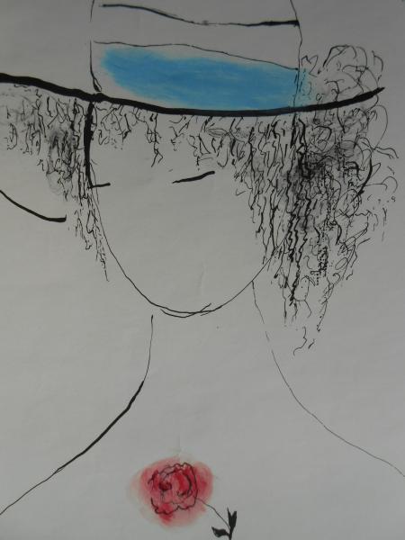 Irma Nesch Düsseldorf Stuttgart Frau mit Rose Willi Baumeister Galerie Maercklin