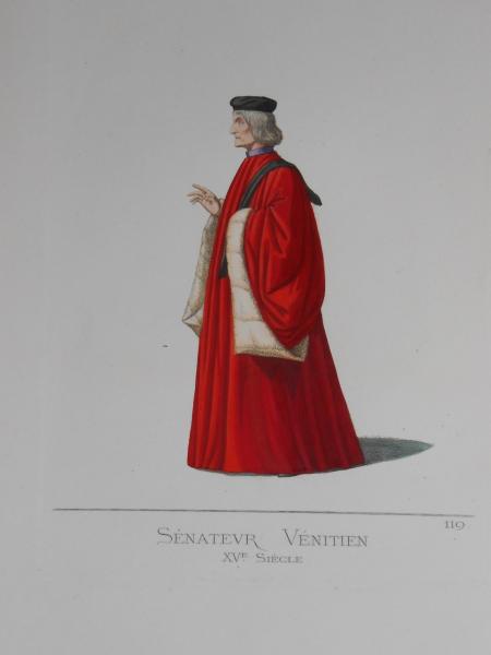 Marchand Venitien Venedig Venezia Venice Senateur Senator Venitien 3 Stahlstiche
