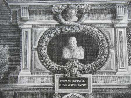 Vue de la Fontaine de Pompone de Bellièvre Vanzelle Lavalée Dormier Büste Prieur