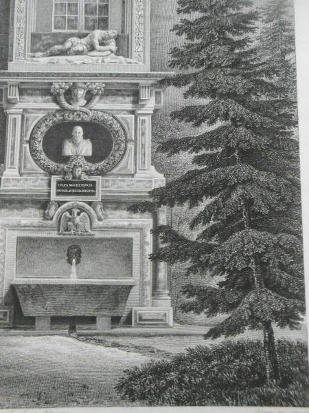 Vue de la Fontaine de Pompone de Bellièvre Vanzelle Lavalée Dormier Büste Prieur
