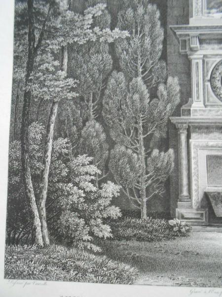 Vue de la Fontaine de Pompone de Bellièvre Vanzelle Lavalée Dormier Büste Prieur