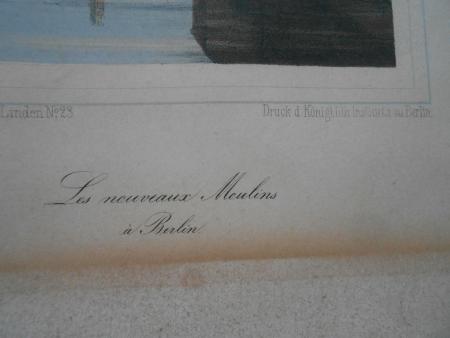 Album von BERLIN und Potsdam Die neuen Mühlen  Ludwig Lütke Fritz  Meyer 1854