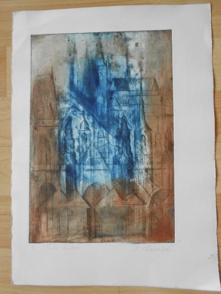 MARICKA KLIMOVICOVA Prag Warna Bulgarien Hollar Gruppe Radierung signiert