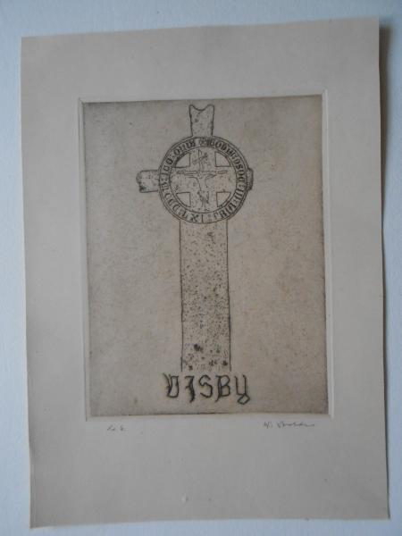 VISBY WisbyGotland Schweden Grabkreuz Grab Kreuz Friedhof  Wilhelm BOLDE um 1930