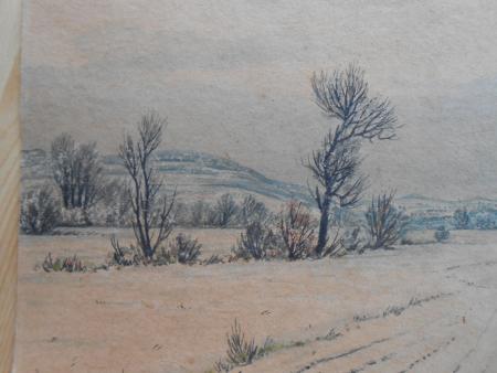 Hans Schiel Bad Berka Weimar Obere Schlossgasse 24 WINTERLANDSCHAFT signiert