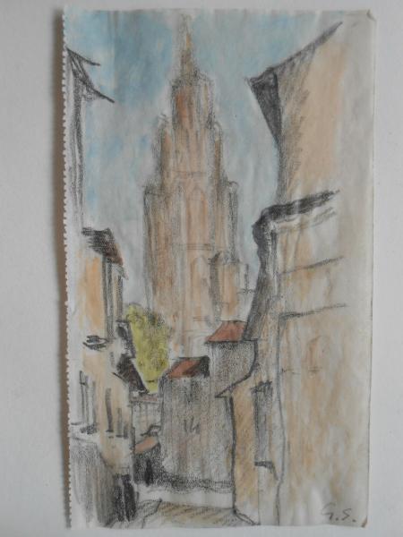 LEON Kastilien CASTILLA Spanien Spain Espagne 1924 Schleicher Hölzel Kathedrale