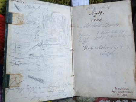 Skizzenbuch R. BRAUN Altensteig München Betzingen Schwäb. Hall Stuttgart Pferde