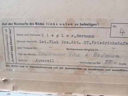 Luftgaukommando VII Scheyern Herm. ZIEGLER ERISKIRCHEN 1941 Friedrichshafen FLAK